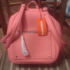 NWT Montana West Solid Pink Small Backpack